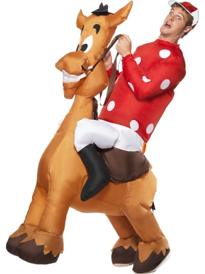 Inflatable Jockey and Horse Costume Inflatable Jockey and Horse Costume