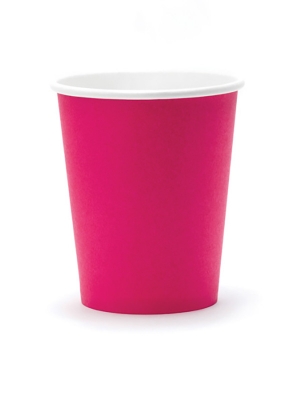 6 pcs, Cups, dark pink, 260m 6 pcs, Cups, dark pink, 260m