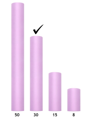 Tulle Plain, lavender, 0.5 x 9m, 1piece Tulle Plain, lavender, 0.5 x 9m, 1piece