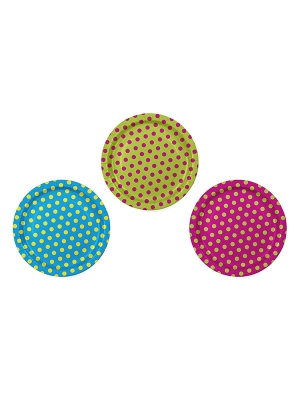 6 pcs, olka Dots Plates, 23cm 6 pcs, olka Dots Plates, 23cm