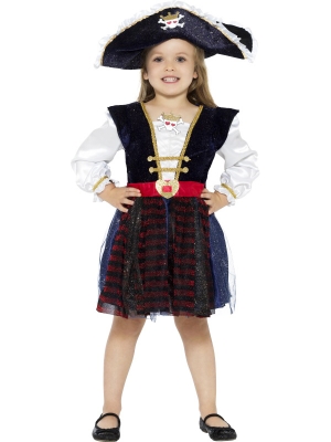 Deluxe Glitter Pirate Girl Costume Deluxe Glitter Pirate Girl Costume