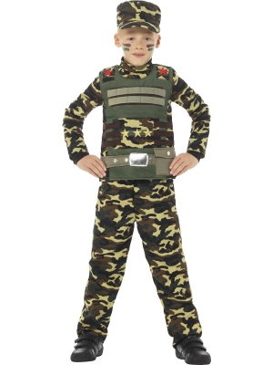 Camouflage Military Boy Costume Camouflage Military Boy Costume