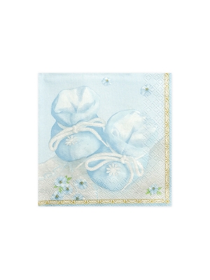 20 gab, Salvetes Kurpītes, zilas, 33 x 33 cm 20 gab, Salvetes Kurpītes, zilas, 33 x 33 cm