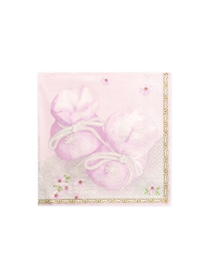 20 gab, Salvetes Kurpītes, rozā, 33 x 33 cm 20 gab, Salvetes Kurpītes, rozā, 33 x 33 cm