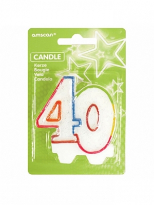 Svecīte, 40 gadi , 8 cm Svecīte, 40 gadi , 8 cm