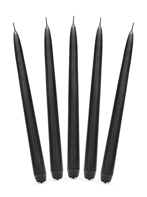 Konusa svece, matēta, melna, 24 cm Konusa svece, matēta, melna, 24 cm