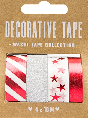 4 pcs, Decorative tape, 10 m 4 pcs, Decorative tape, 10 m