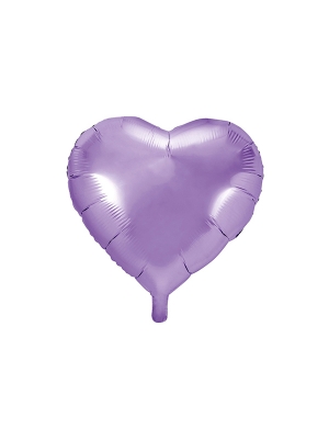 Foil Balloon Heart, light lilac, 45 cm Foil Balloon Heart, light lilac, 45 cm
