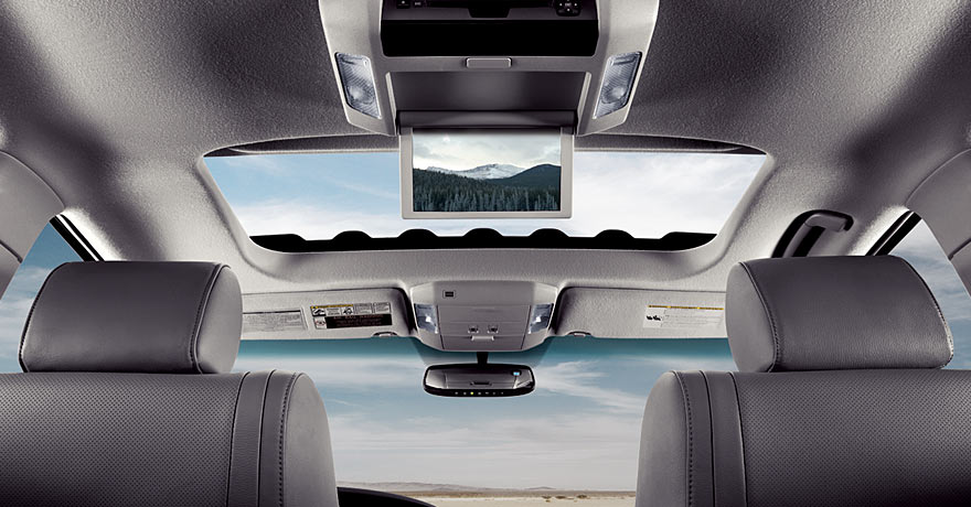 Available rear-seat DVD entertainment system