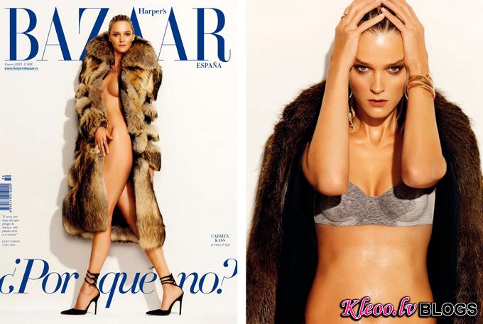 Кармен Касс для Harper's Bazaar Spain