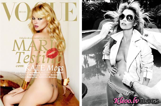 Кейт Мосс и Марио Тестино в Vogue Brazil