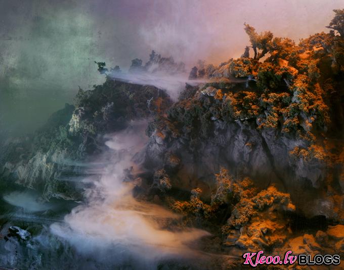 Самодельные пейзажи Kim Keever