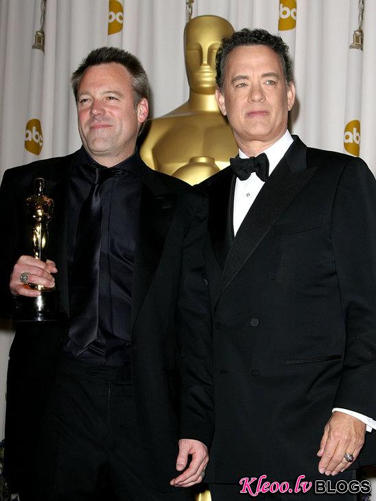 Wally Pfister and Tom Hanks 