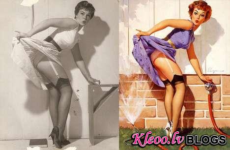 prephotoshop pinup girls