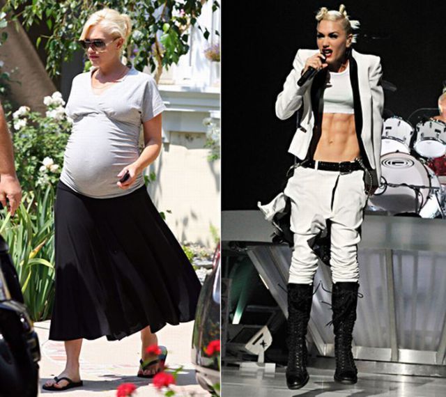 pregnant celebs02 Celebrities During and After Pregnancy