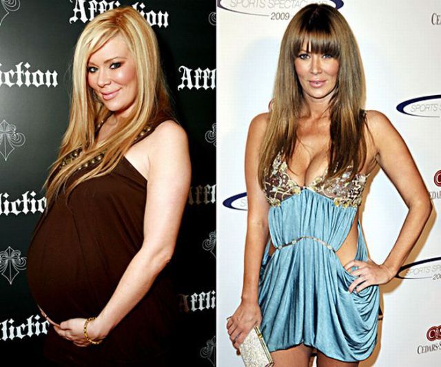 pregnant celebs20 Celebrities During and After Pregnancy