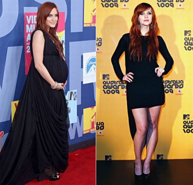 pregnant celebs23 Celebrities During and After Pregnancy