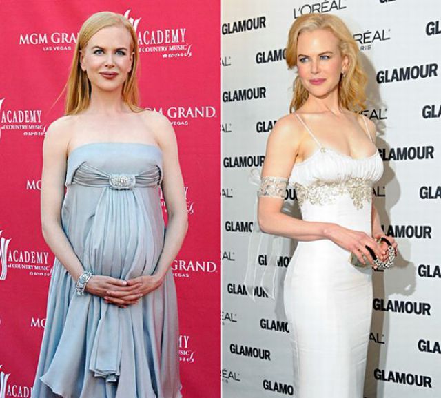 pregnant celebs25 Celebrities During and After Pregnancy