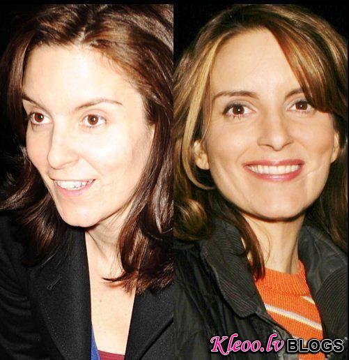 celebs makeup11 Famous People with and without Make Up