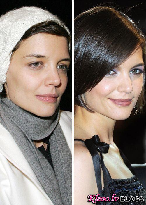 celebs makeup20 Famous People with and without Make Up