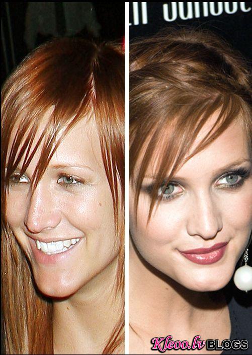 celebs makeup24 Famous People with and without Make Up