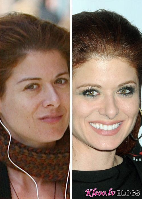 celebs makeup26 Famous People with and without Make Up