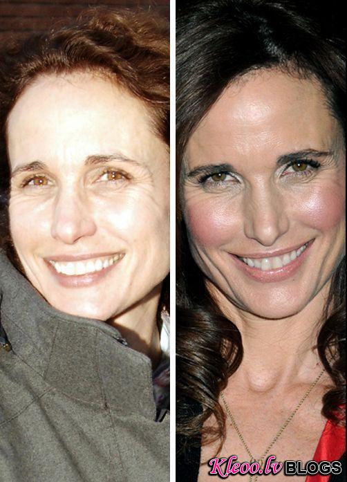 celebs makeup27 Famous People with and without Make Up