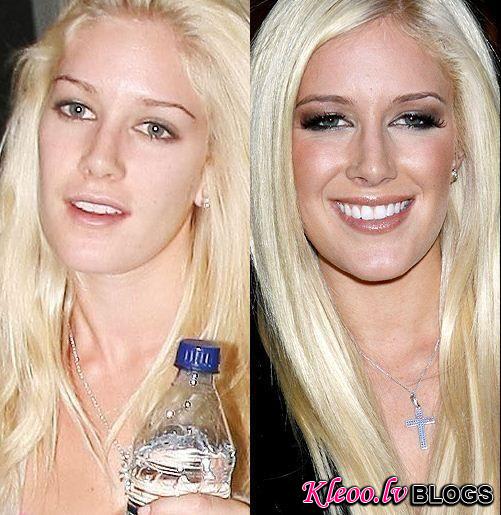 celebs makeup07 Famous People with and without Make Up