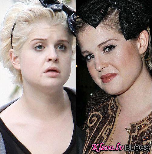 celebs makeup08 Famous People with and without Make Up