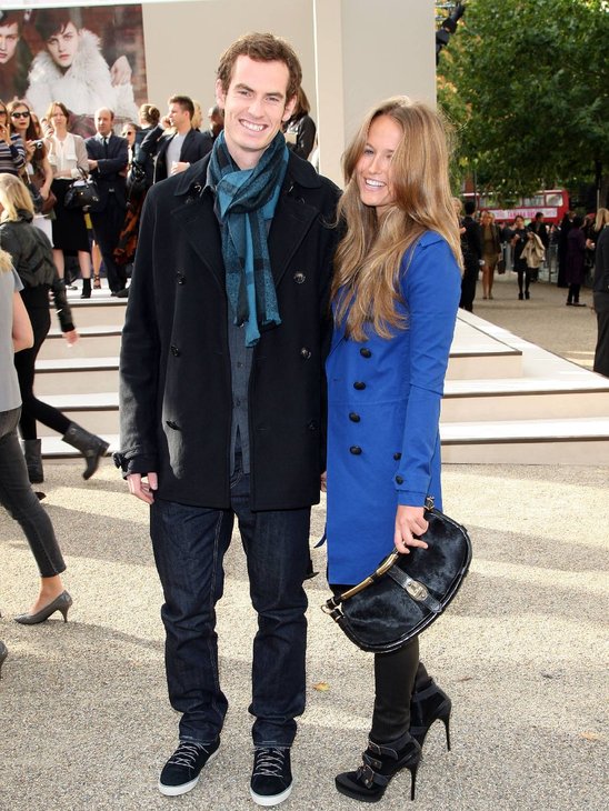 Andy Murray with his girlfriend Kim Sears