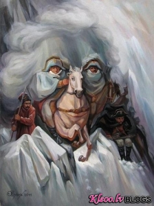 Optiskās ilūzijas no mākslinieka Oleg Shuplyak.