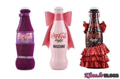 Coca - Cola pudeles dizaineru redzējumā.