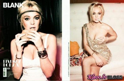 Lindsay Lohan maija Blank Magazine.