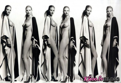 Lara Stone rudens i-D numurā.