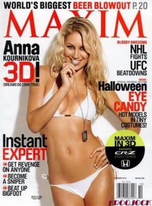 Anna Kournikova oktobra Maxim