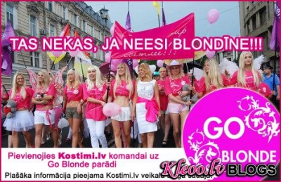 Pievienojies Kostimi.lv komandai uz Go Blonde parādi (TAS NEKAS, JA NEESI BLONDĪNE)