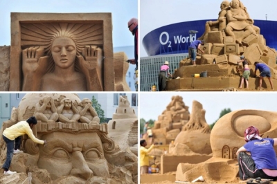 Smilšu skulptūru festivāls ir Berlīnē „Sandsation”