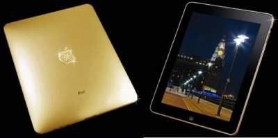 iPad из золота с бриллиантами