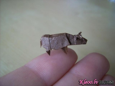 Origami miniatūrā.