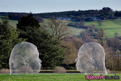 Jaume Plensa skulptūras.