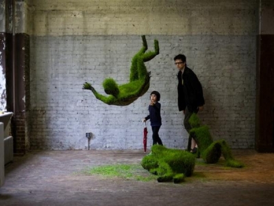 Растущие травяные скульптуры