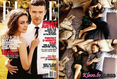 Mila Kunis un Justin Timberlake.