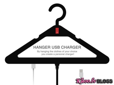 Drēbju pakaramais - lādētājs Hanger USB Charger .