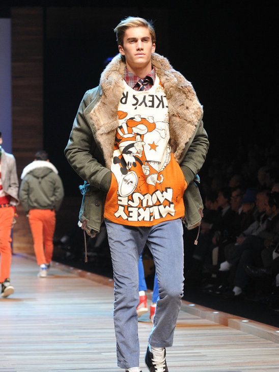 Dolce & Gabbana went hipster, geek chic with a touch of Chuck too!