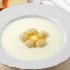 Piena zupa ar kartupeļu frikadelēm