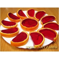 Вишневые апельсины с компотом