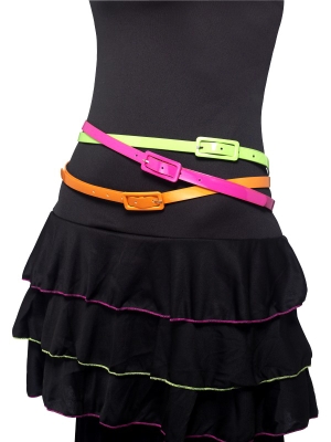 3 pcs, Neon Belts 3 pcs, Neon Belts