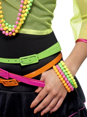 Beaded Bracelets, Neon Beaded Bracelets, Neon