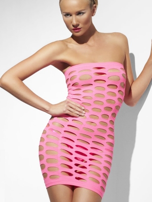 Clubwear Tube Dress, Pink Clubwear Tube Dress, Pink