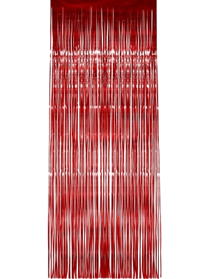 Shimmer Curtain, Red, Metallic, 91 x 244 cm Shimmer Curtain, Red, Metallic, 91 x 244 cm